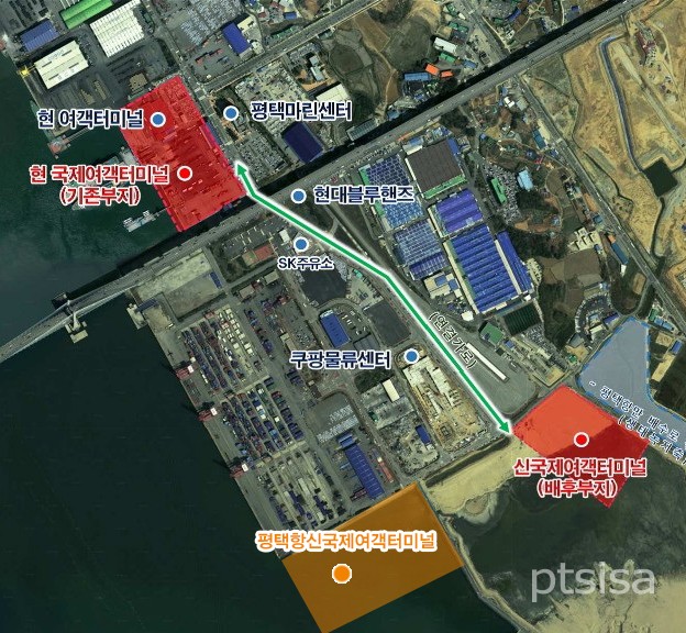 신·구 평택항국제여객터미널, 친수시설 조성 추진 신·구 평택항국제여객터미널, 친수시설 조성 추진